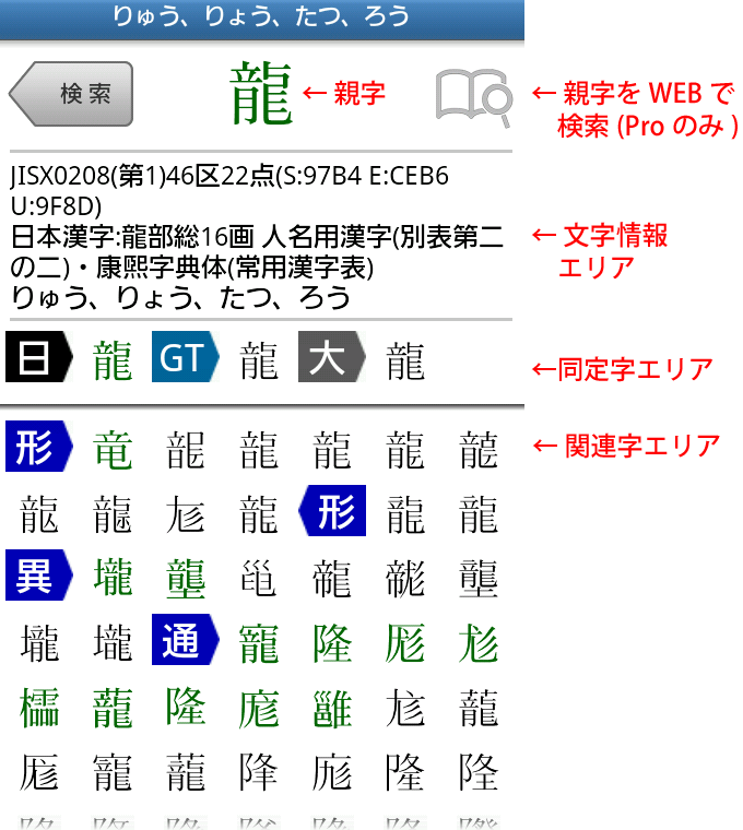 文字情報画面